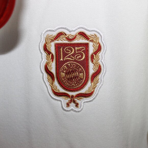 Adidas FC BAYERN MUNICH ANNIVERSARY TRACK TOP JACKET OFF WHITE Men's Medium - Picture 2 of 6